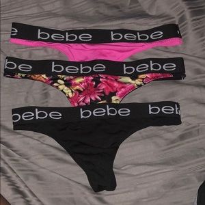 Set of three thongs